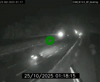 Webcam sur la N165 à hauteur de Savenay, au nord-ouest de Nantes en direction de la Bretagne
