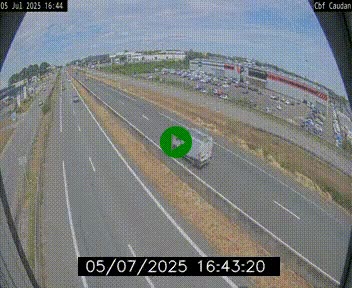 Webcam sur la N165 à hauteur de Caudan, dans le Morbihan.