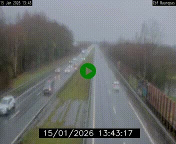 Webcam sur le périphérique de Rennes (N136) à hauteur de Maurepas, au nord de la ville
