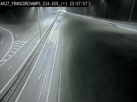 Caméra autoroutière à proximité du circuit de Spa-Francorchamps à Stavelot sur l'A27/E42
