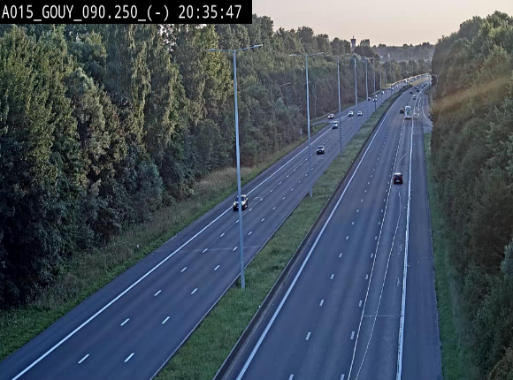 Webcam autoroute Belgique - Gouy-lez-piéton - E42 - BK 90.3