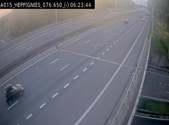 Webcam autoroute Belgique - Heppignies - E42 direction Namur - BK 76.4