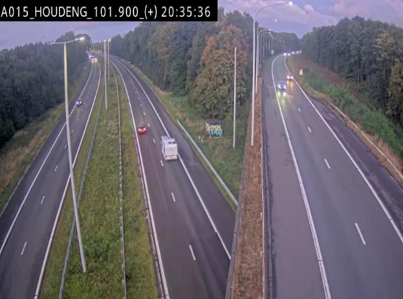 Webcam autoroute Belgique - Houdeng-Goegnies - Jonction E19/E42 direction Tournai/Mons - BK 101.85