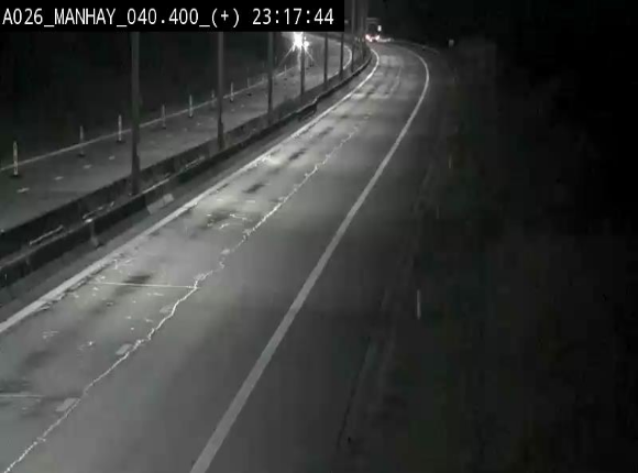 Webcam autoroute A26/E25 à hauteur de Manhay, avant la jonction avec la N651 en direction de Luxembourg - BK 40.4