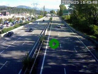 Caméra routière à hauteur des centres commerciaux et de la sortie 14 en direction d'Albertville