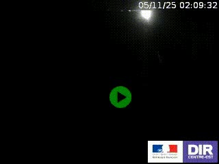 Webcam routière sur la RN7 à hauteur de Toulon-sur-Allier, entre Moulins et Vichy