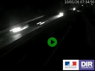 Caméra autoroutière sur l'A47 à hauteur de Givors, a proximité de Lyon. La webcam est orientée vers Lyon