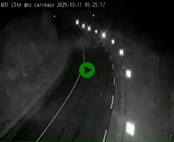 Webcam en haut de la Côte des Carreaux sur la N31 à Avesnes-en-Bray. Vue orientée vers Rouen