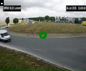 Webcam en périphérie de Chartres sur la N123, à hauteur de Luisant. Vue orientée vers Chartres