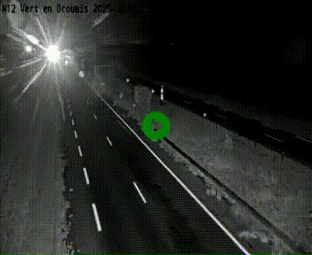 Webcam à hauteur de Vert-en-Drouais sur la N12, en périphérie de Dreux. Vue orientée vers Alençon