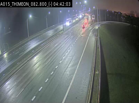 Caméra trafic Belgique - Thiméon - E42, jonction avec A54 (E420) direction La Louvière/Charleroi - BK 82.82