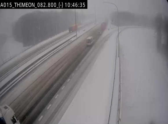Caméra trafic Belgique - Thiméon - E42, jonction avec A54 (E420) direction La Louvière/Charleroi - BK 82.82