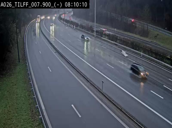 Webcam autoroute A26/E25 à Esneux, en Belgique en direction Luxembourg - BK 7.9