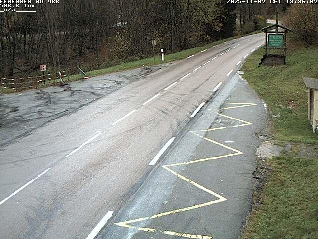 Webcam en haut du col des Fenesses, aussi appelé col du Ménil sur la D486 à 593 mètres d'altitude dans les Vosges