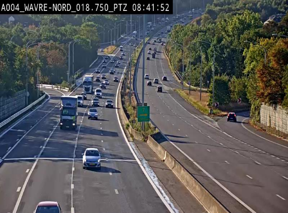 Webcam traffic E411(A4) - BK 18.7 - Bierges (Wavre Nord)